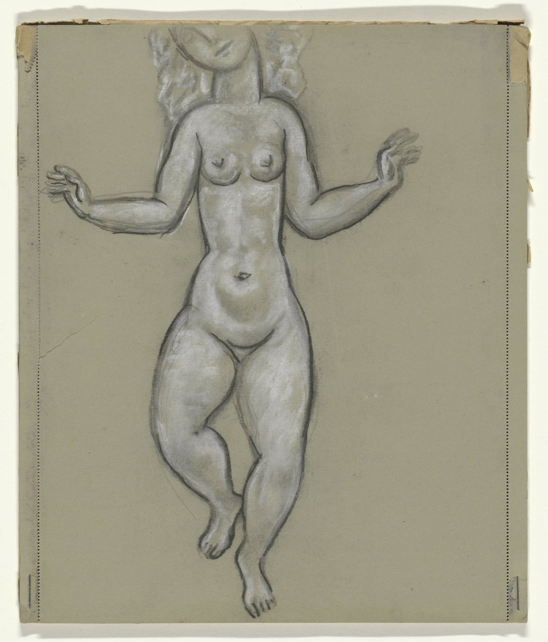 Dansende nøgen kvinde af Leo Gestel
