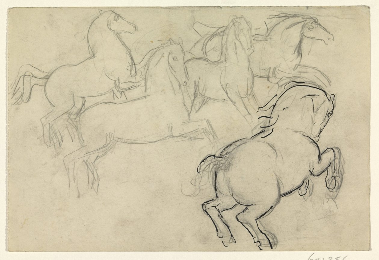 Galoperende heste af Leo Gestel