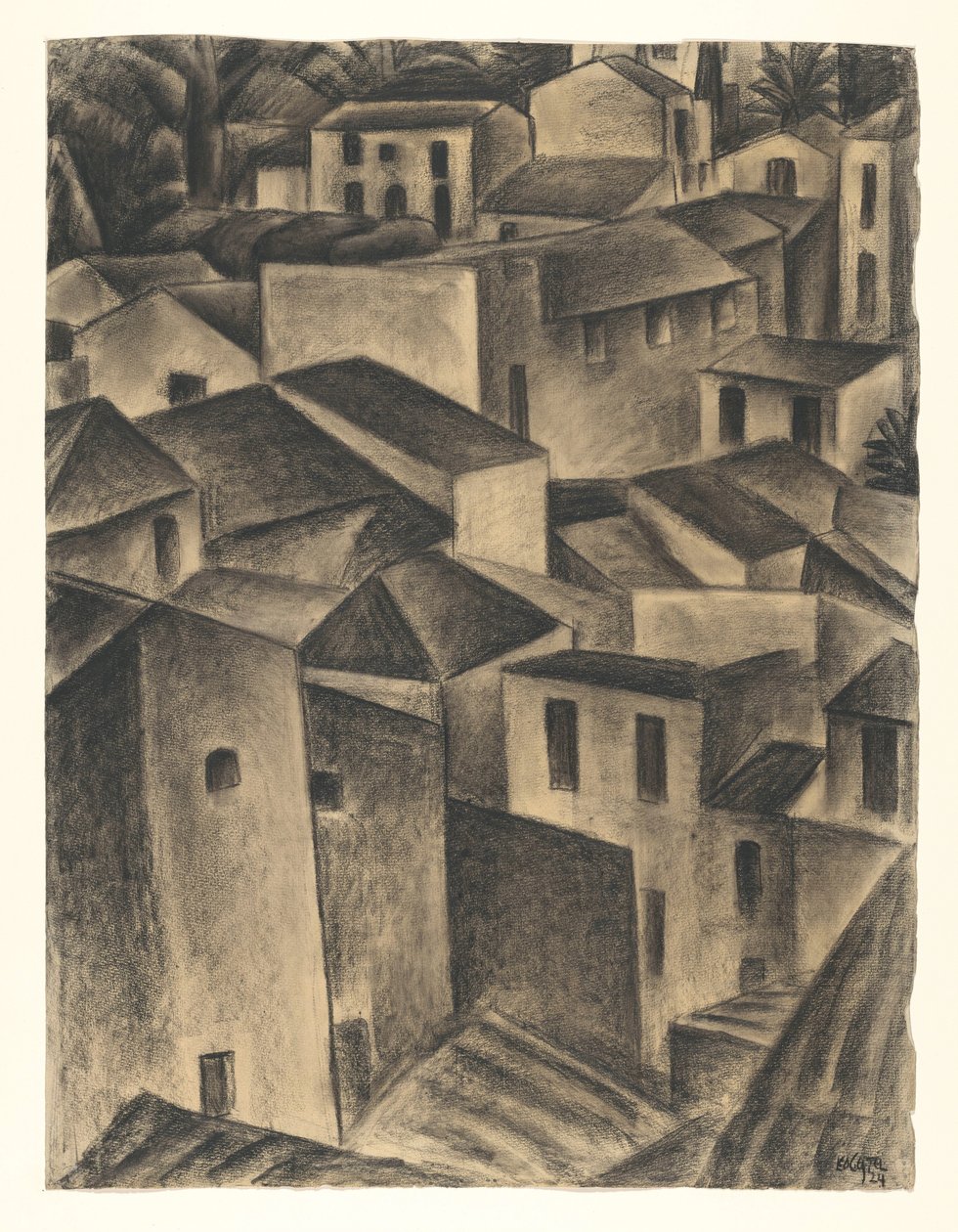 Ansigt i en italiensk landsby af Leo Gestel