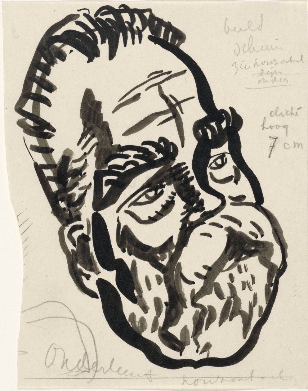 Mands hoved af Leo Gestel