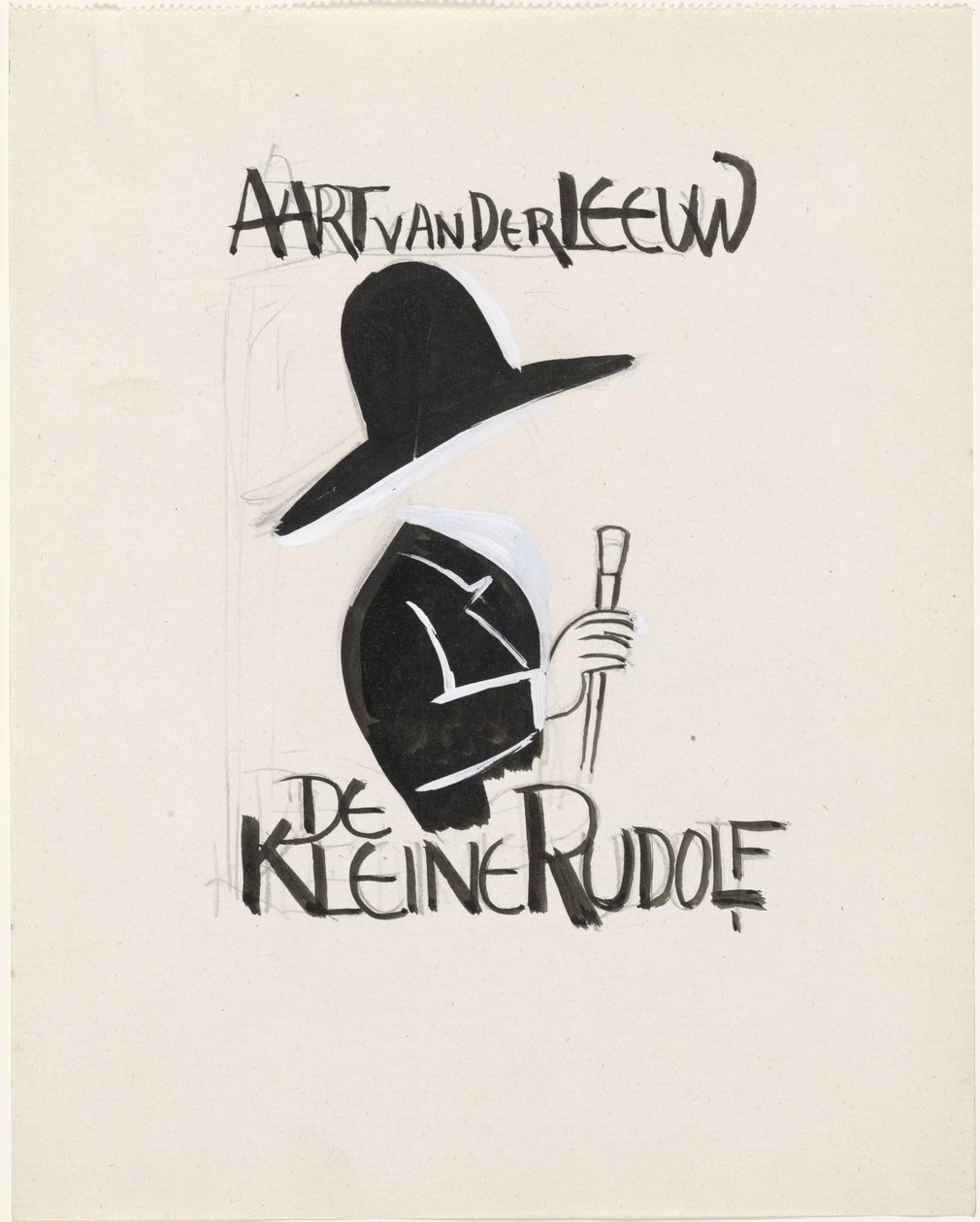 Design til et bind til: Aart van der Leeuw, Den Lille Rudolf, 1930 af Leo Gestel