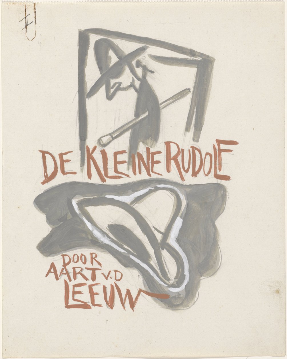 Design til et bind til: Aart van der Leeuw, Den Lille Rudolf, 1930 af Leo Gestel