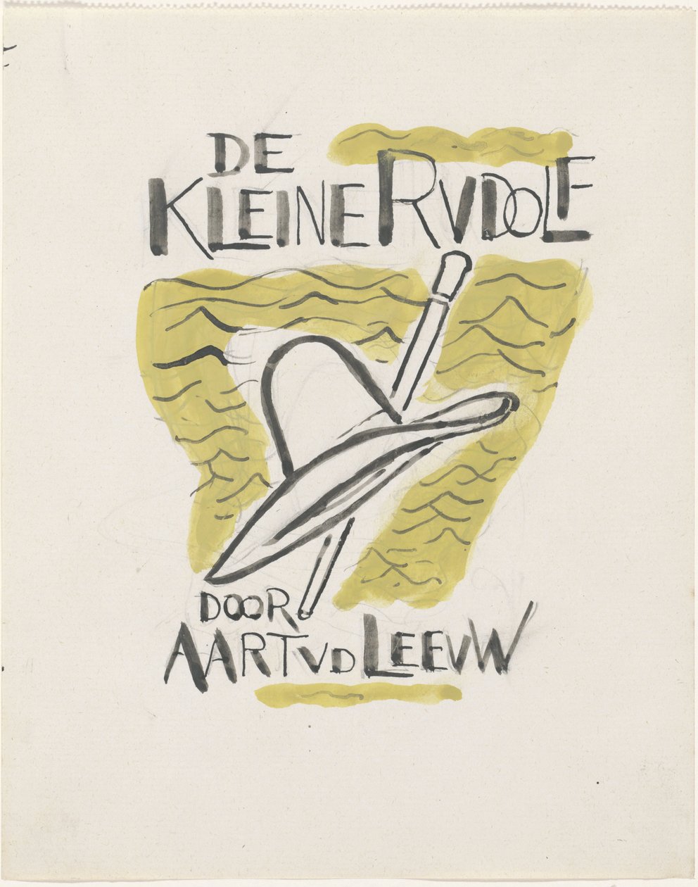 Design til et bind til: Aart van der Leeuw, Den Lille Rudolf, 1930 af Leo Gestel