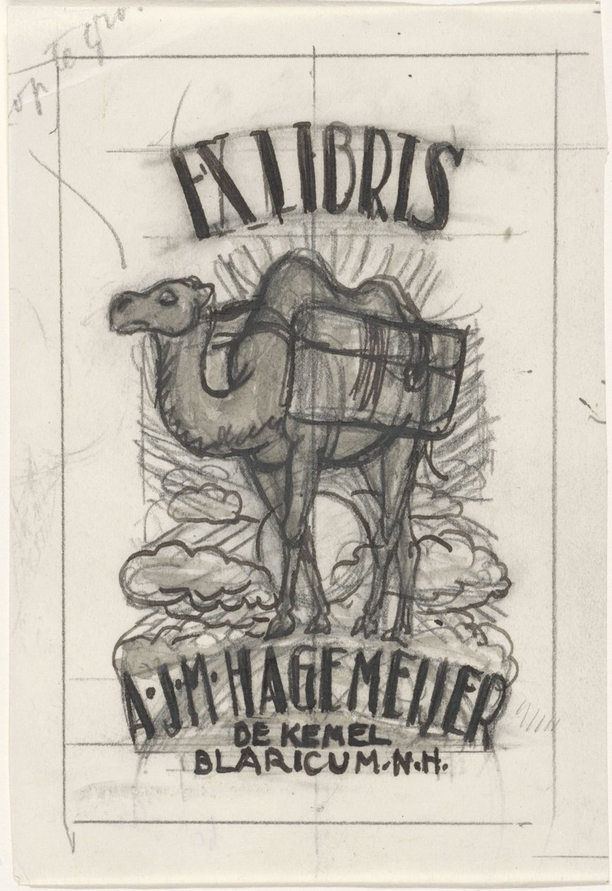 Design til et ex-libris af Antonius Johannes Maria Hagemeijer af Leo Gestel
