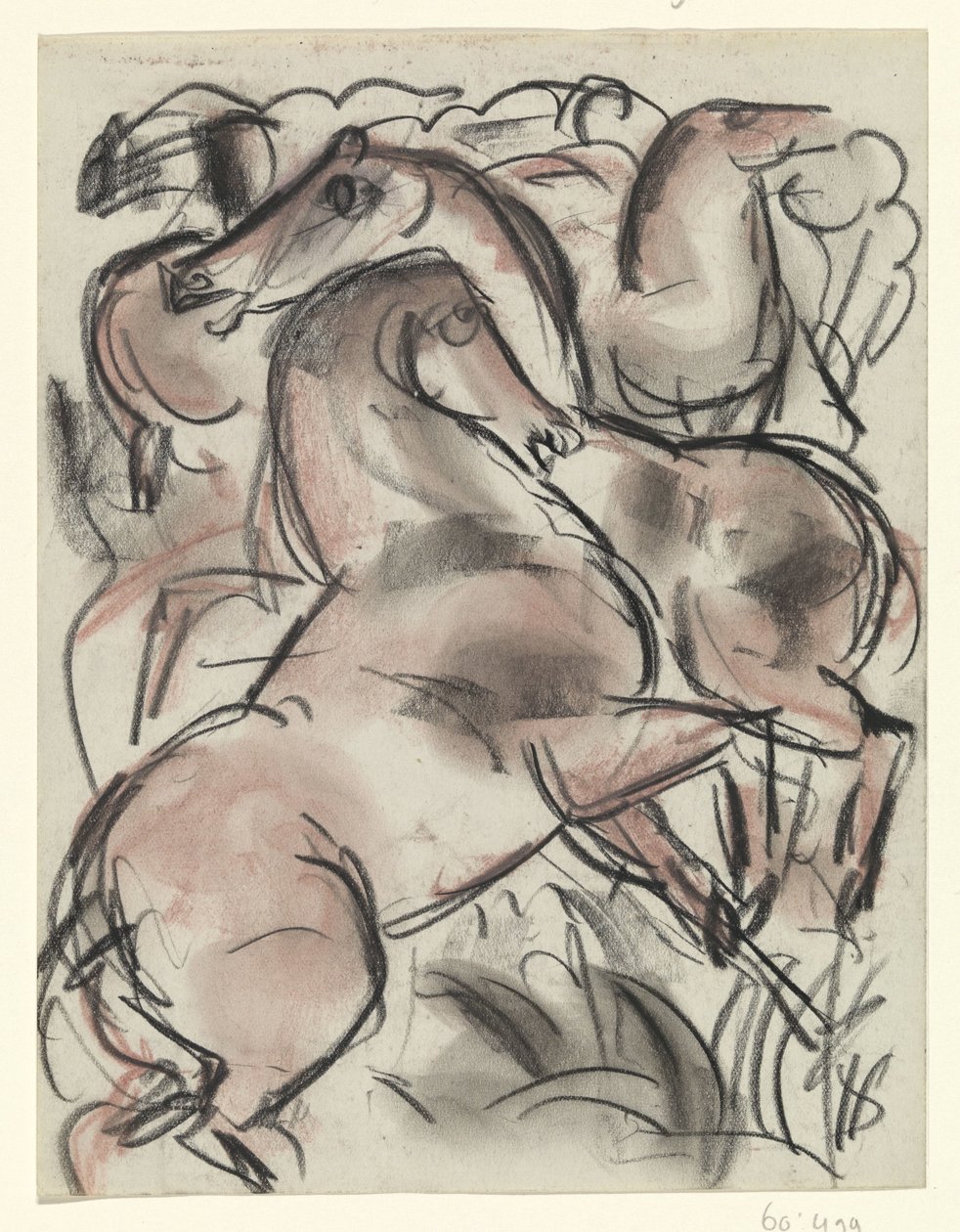 Heste i naturen af Leo Gestel
