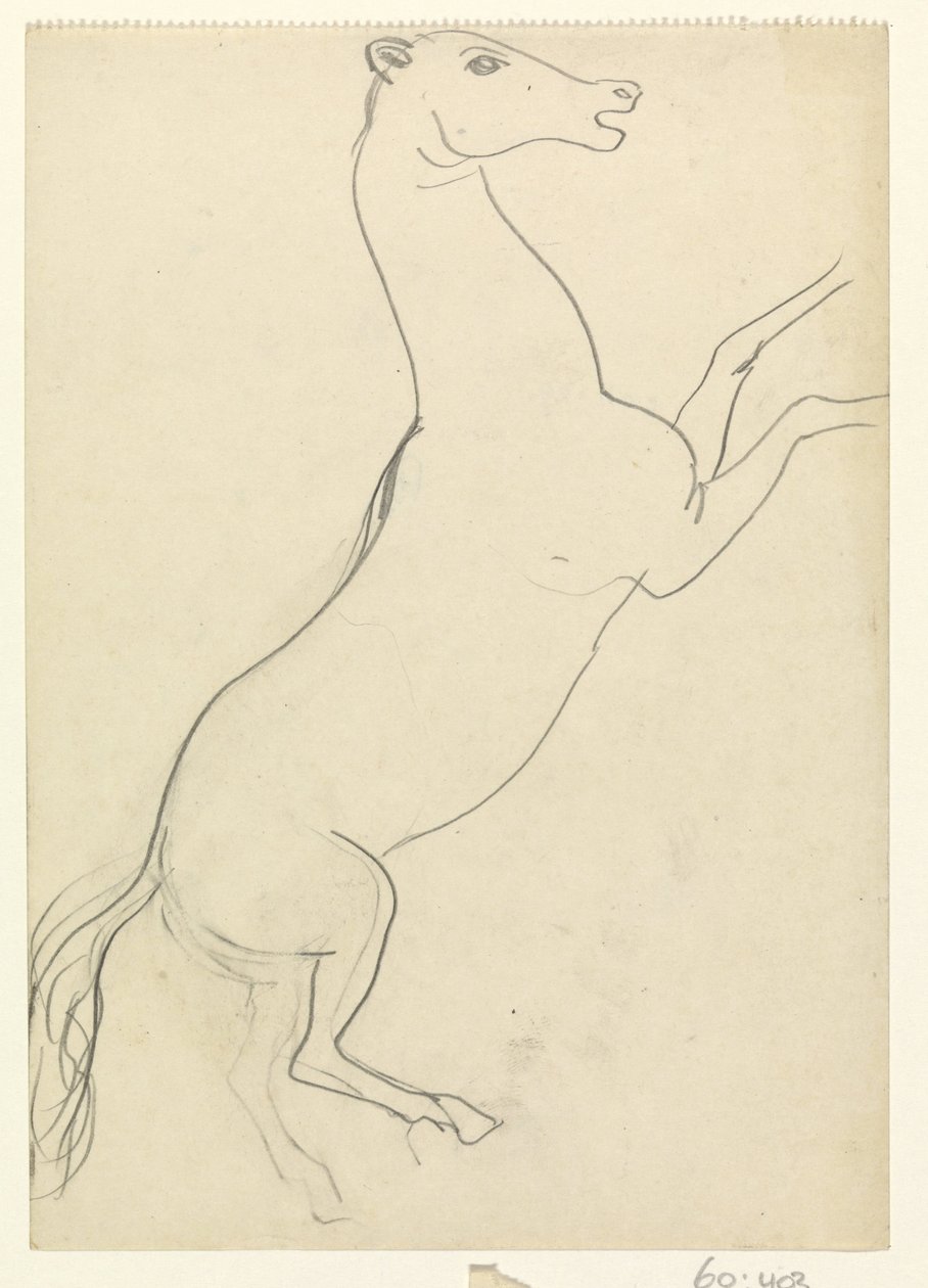 Opvoksende hest uden manke af Leo Gestel