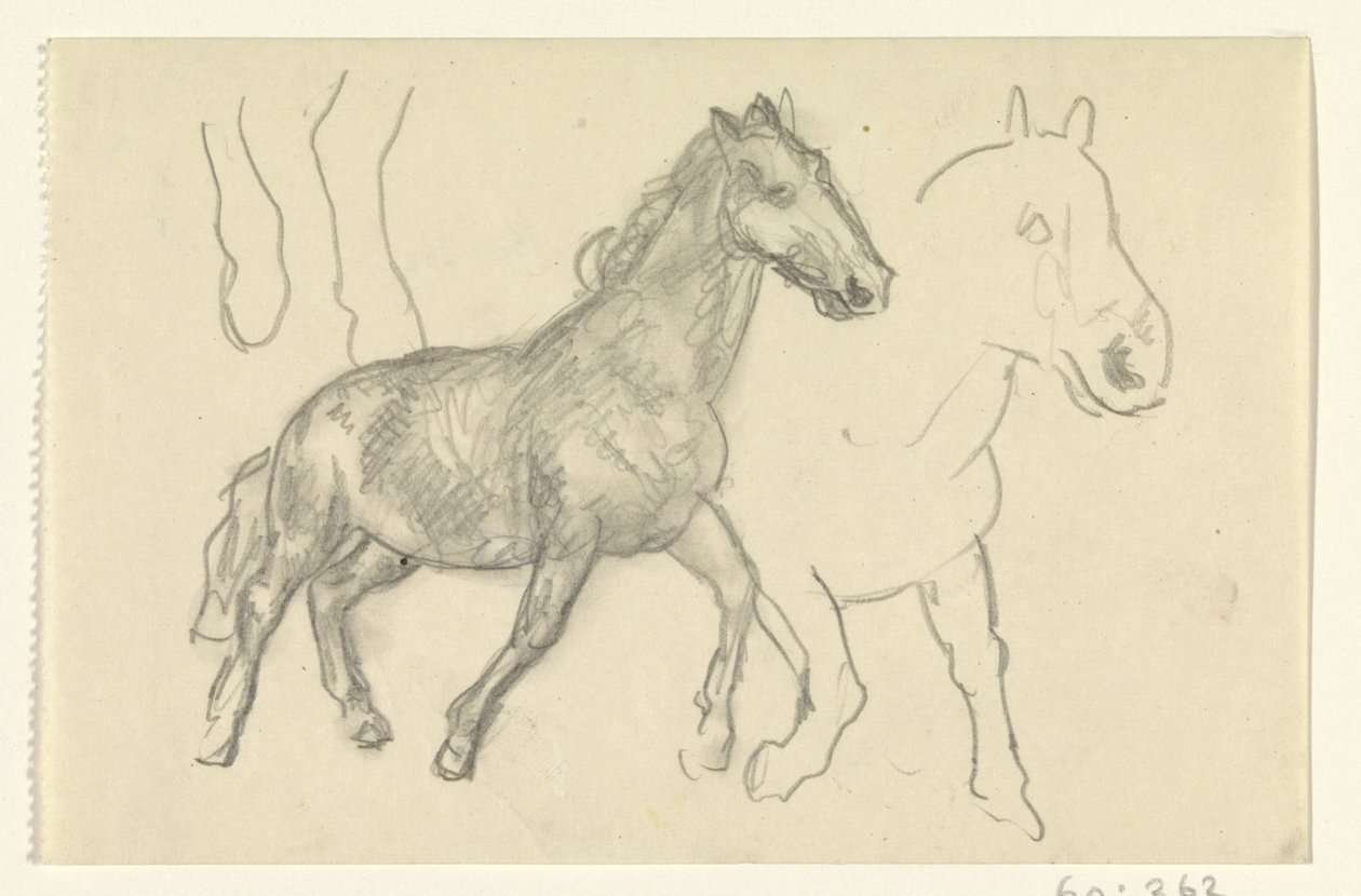 To løbende heste af Leo Gestel