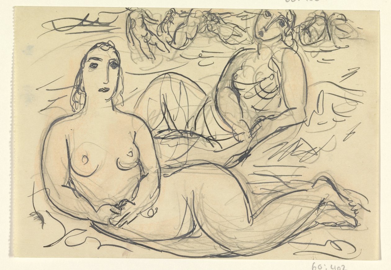 To nøgne kvinder i vandet af Leo Gestel