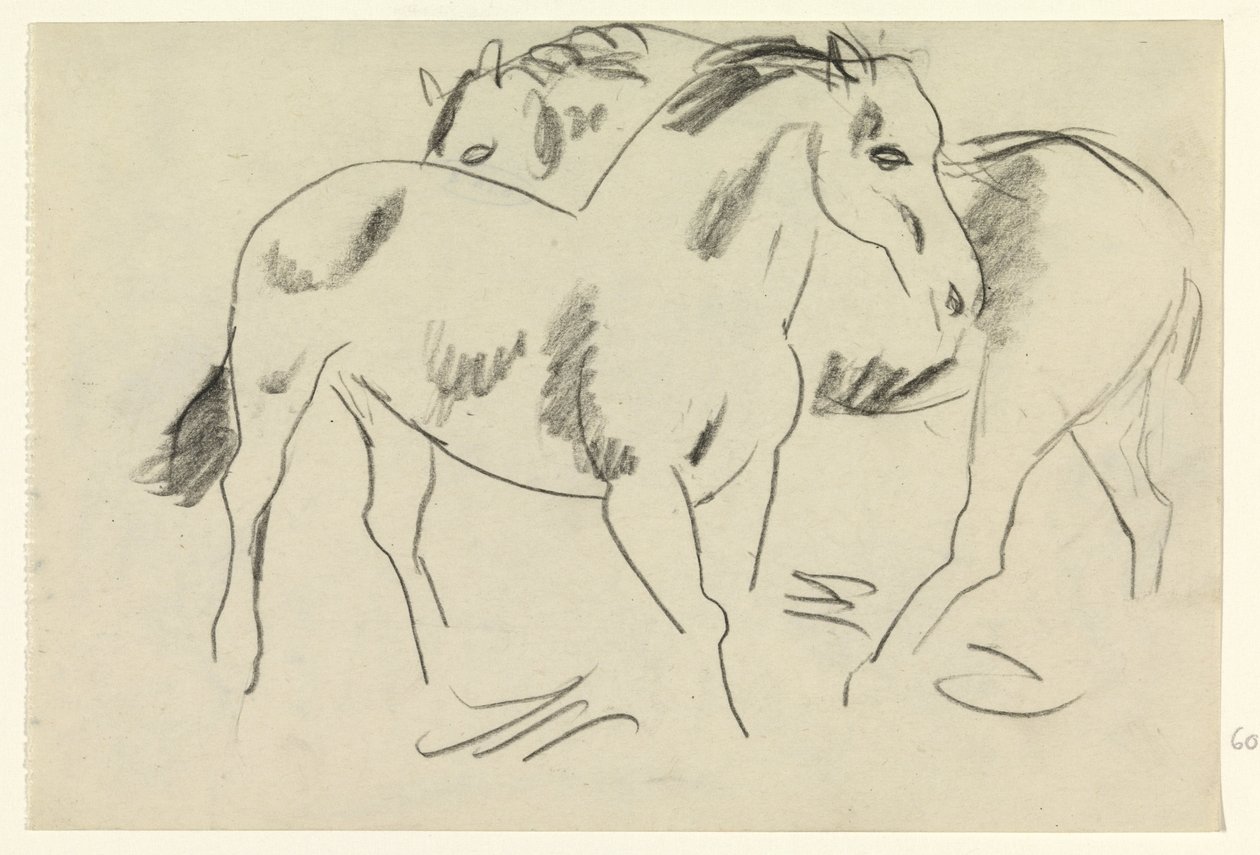 To heste af Leo Gestel