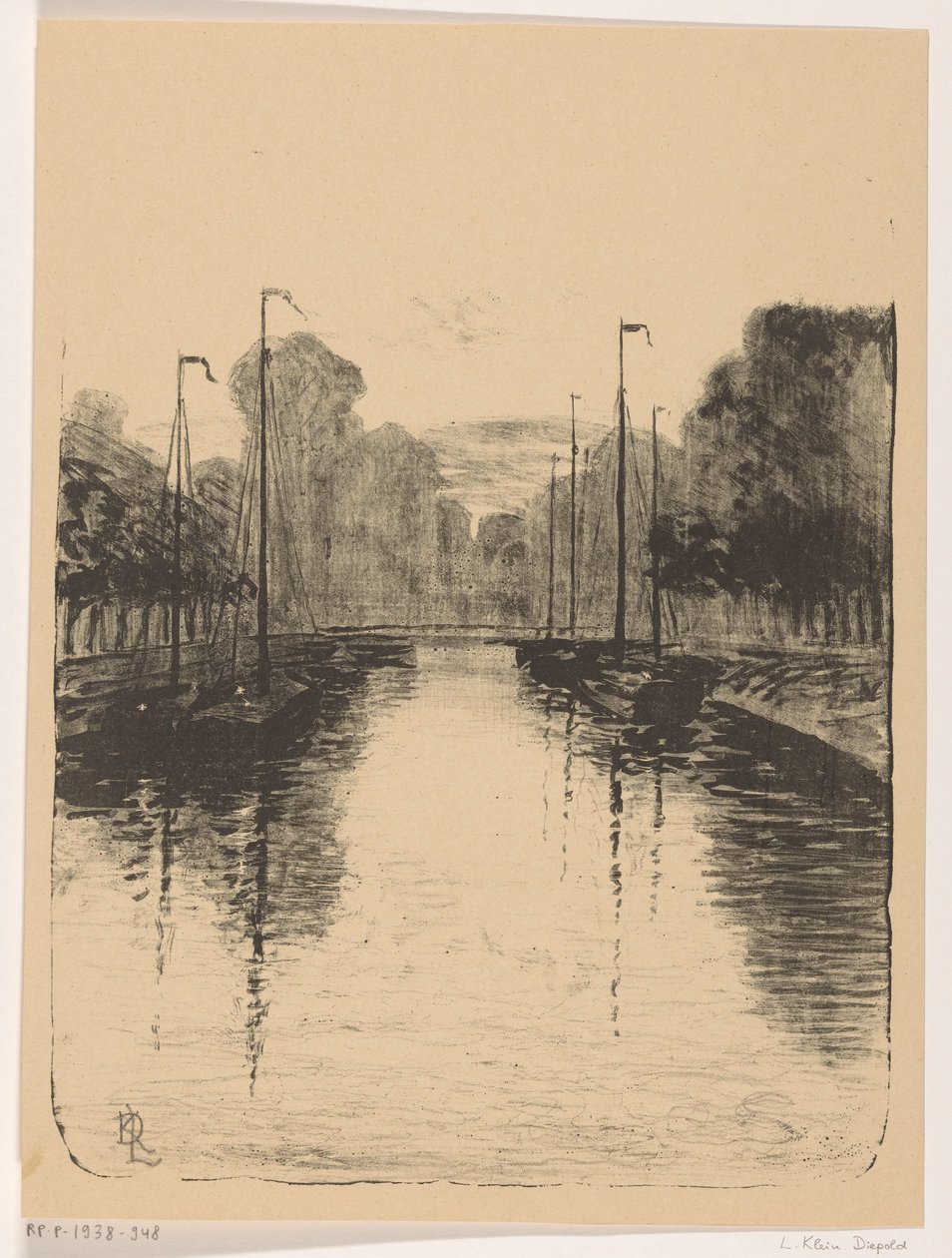 Singel te Utrecht (original titel på objekt) af Leo Klein von Diepold