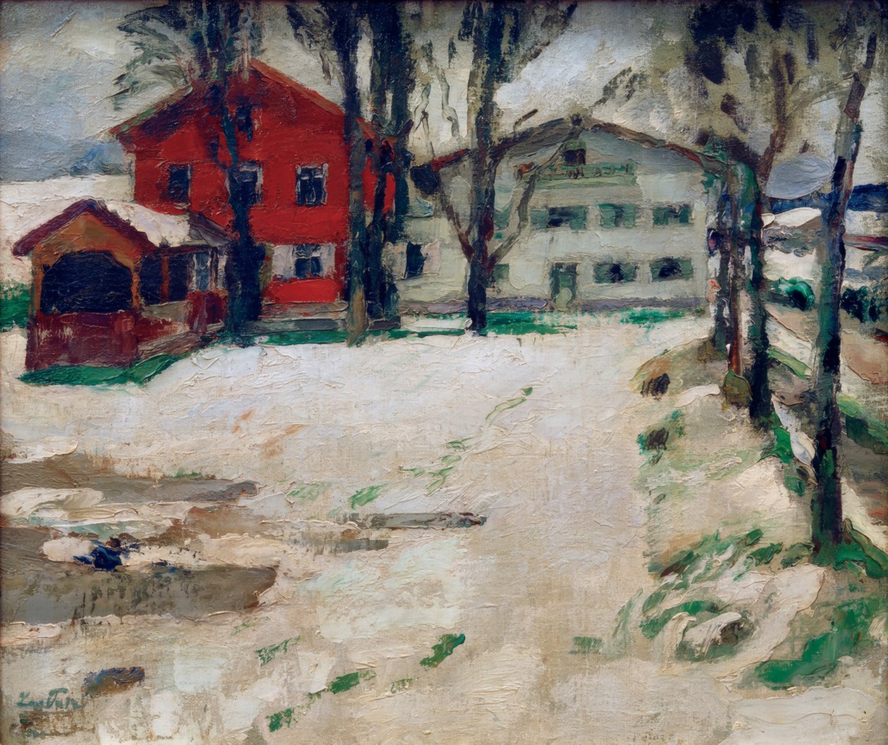 Kro i sneen af Leo Putz