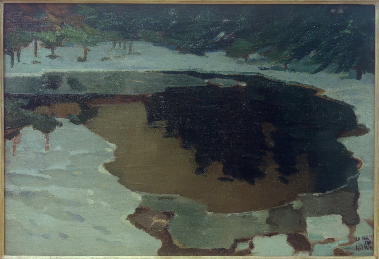 Moorsee im Winter af Leo Putz