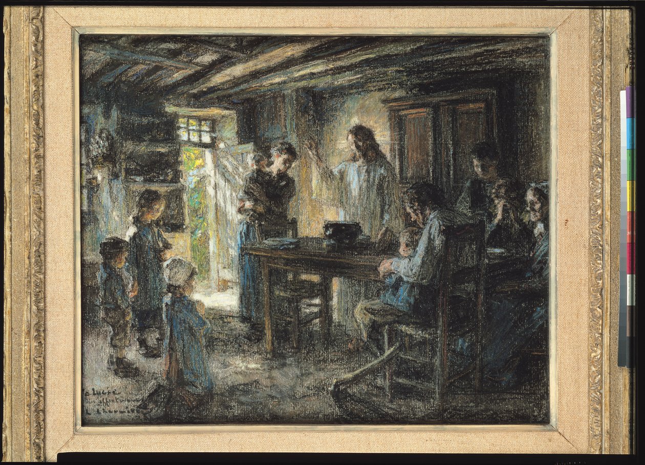 Kristus med de sagtmodige, 1903-04 (pastel på papir) af Leon Augustin Lhermitte