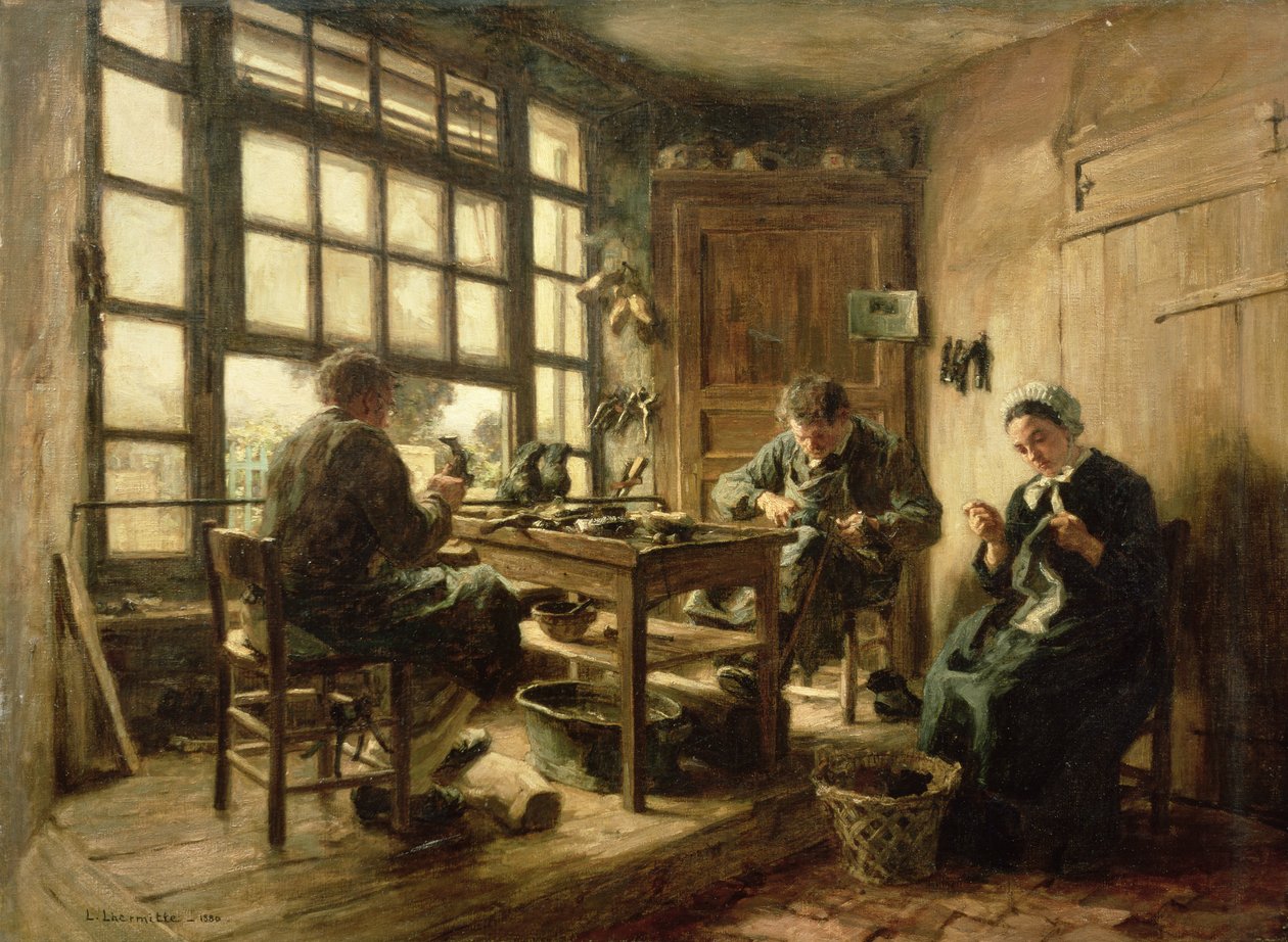 Skomagerne, 1880 af Leon Augustin Lhermitte