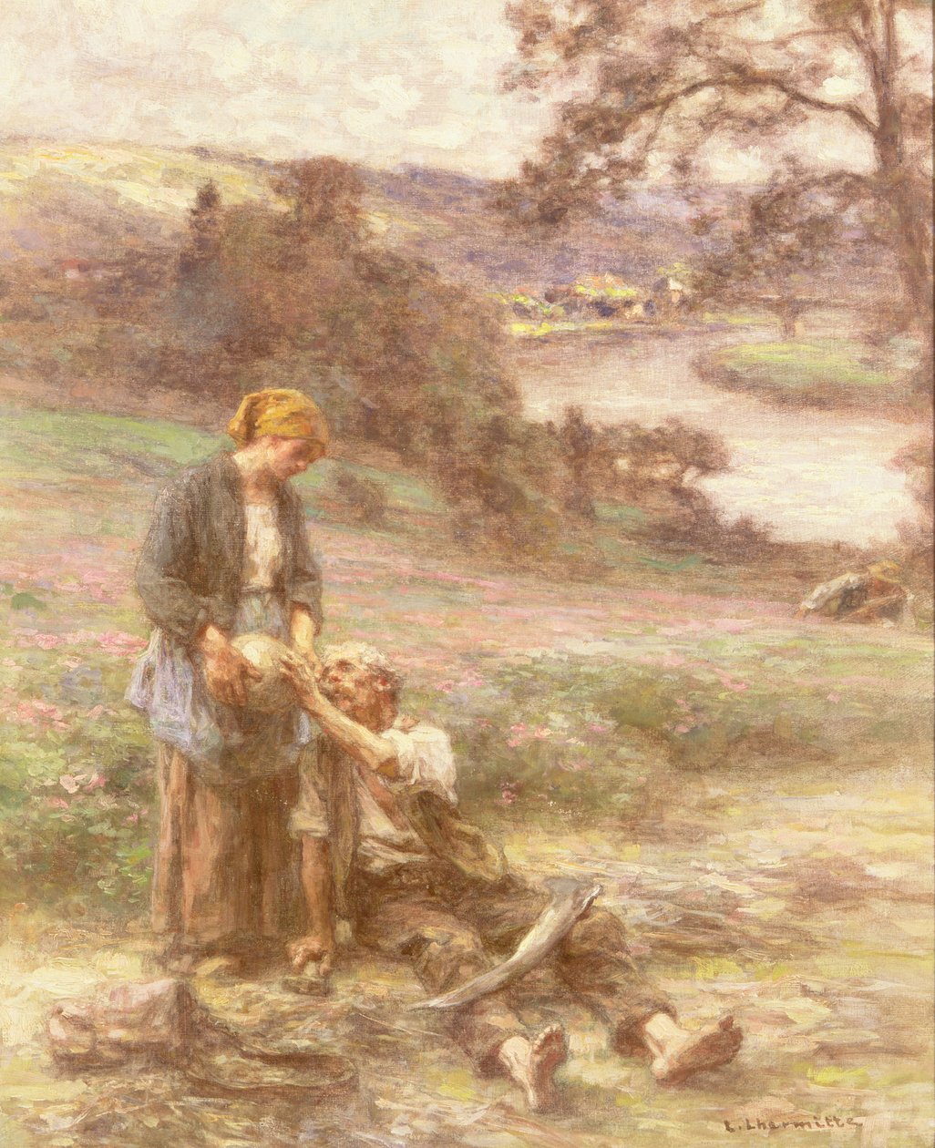 Reaperens hvile af Leon Augustin Lhermitte