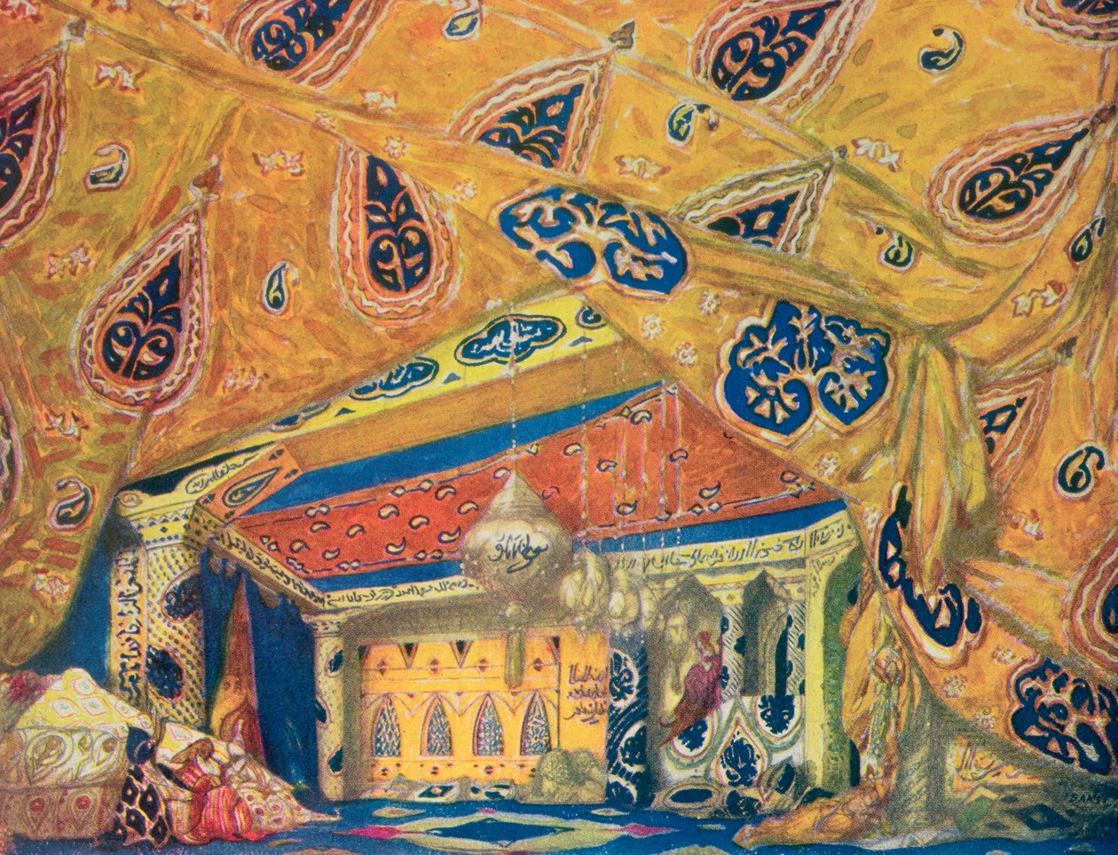 En Scheherazade-salon af Leon Bakst