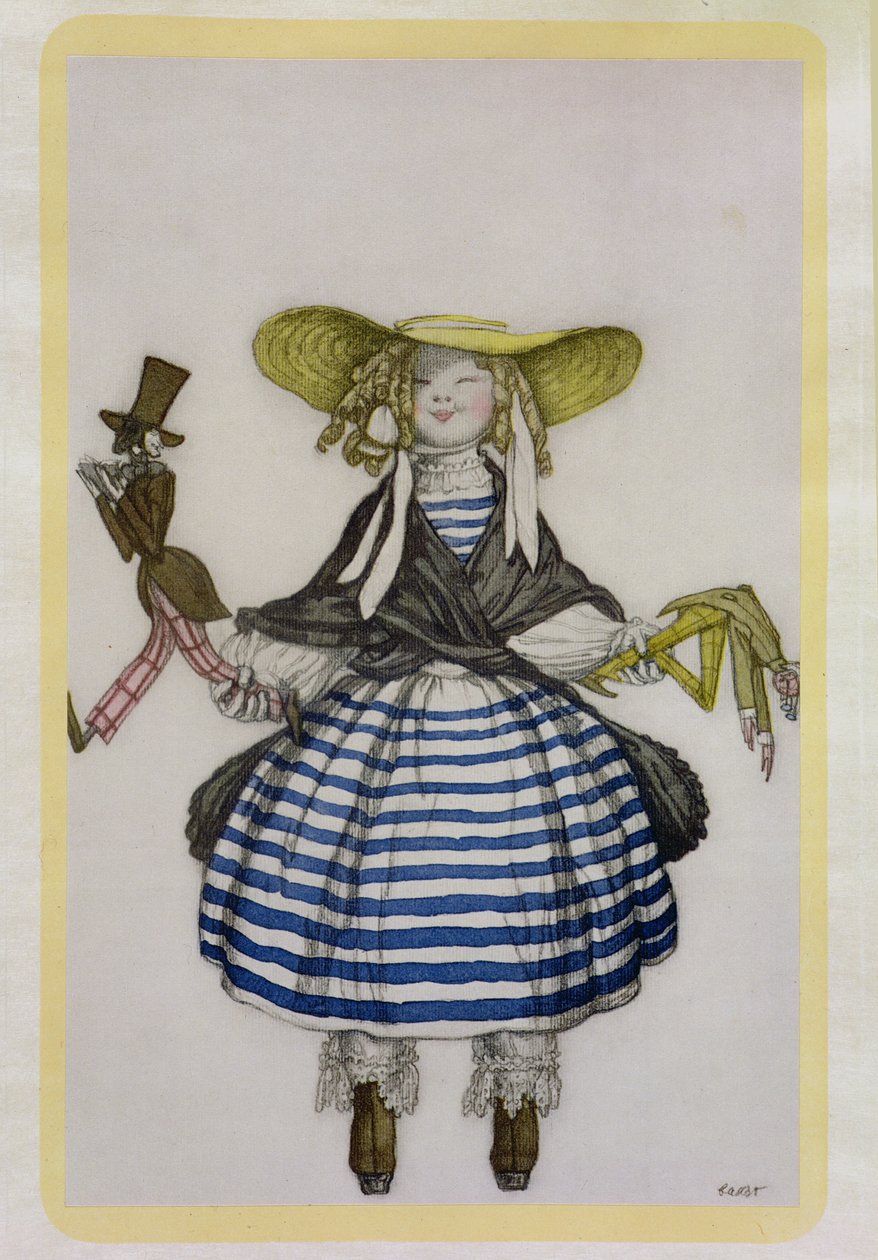 Kostume til Puppet Girl, fra La Boutique Fantastique, 1917 af Leon Bakst