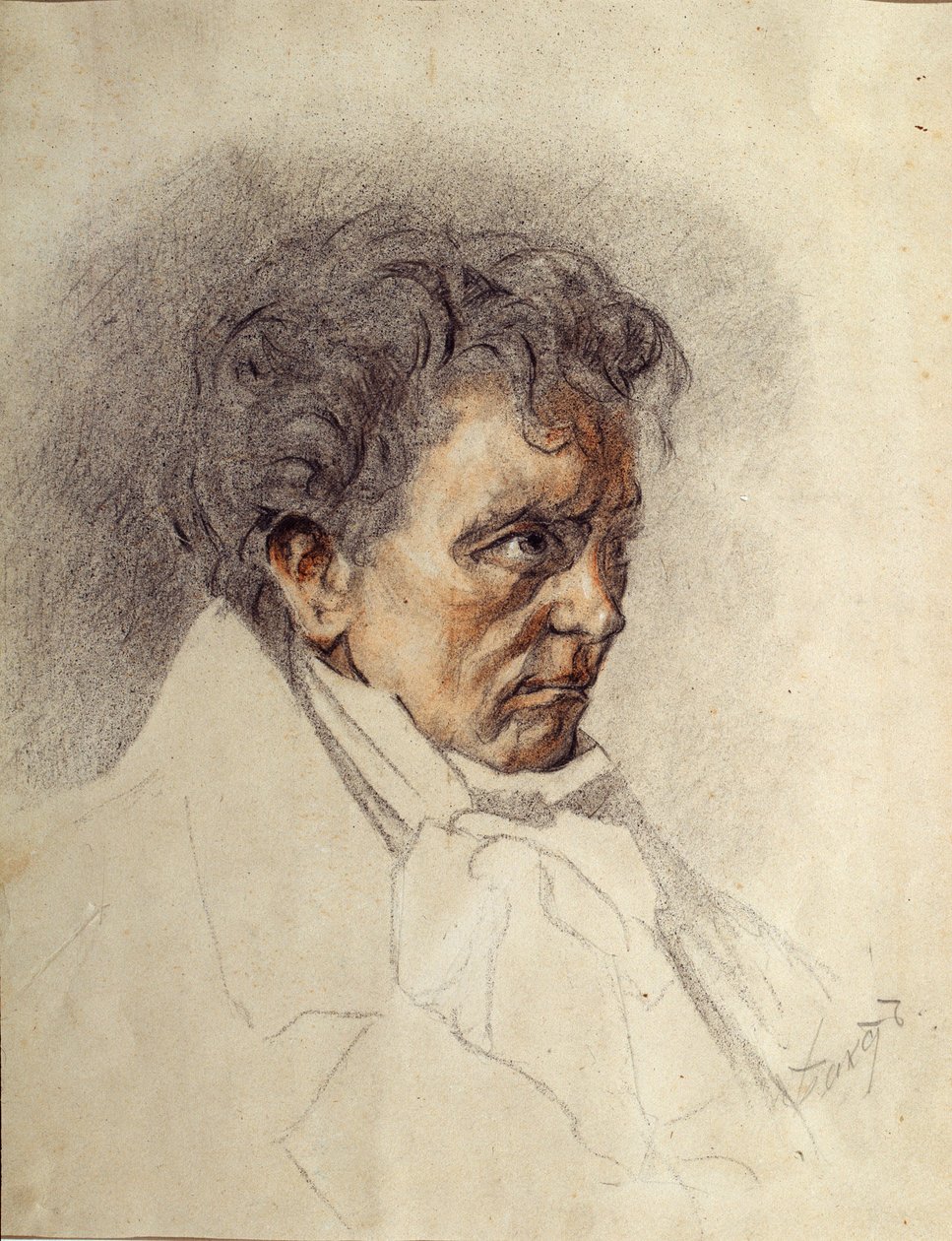 Portræt af Ludwig van Beethoven af Leon Bakst