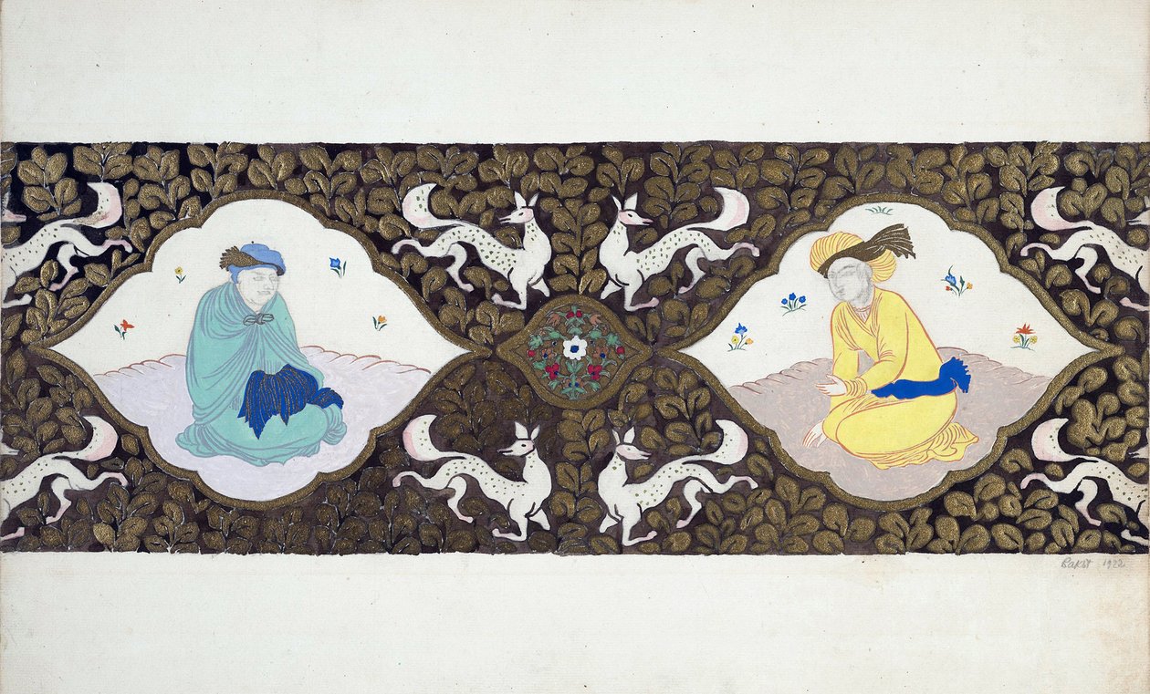 Forberedende design til balletten "Ishtar" af Bohuslav Martinu, 1922 af Leon Bakst