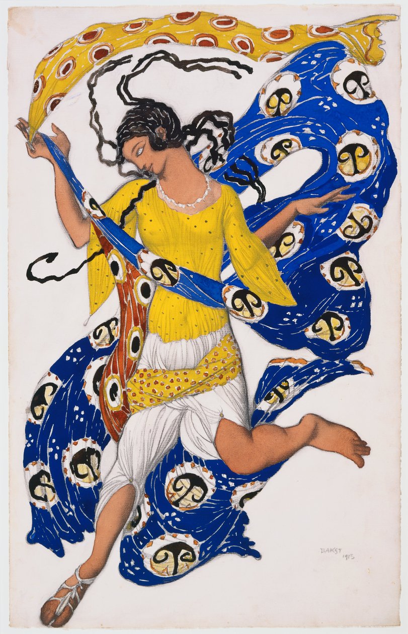 Sommerfuglen (kostumedesign til Anna Pavlova) af Leon Bakst