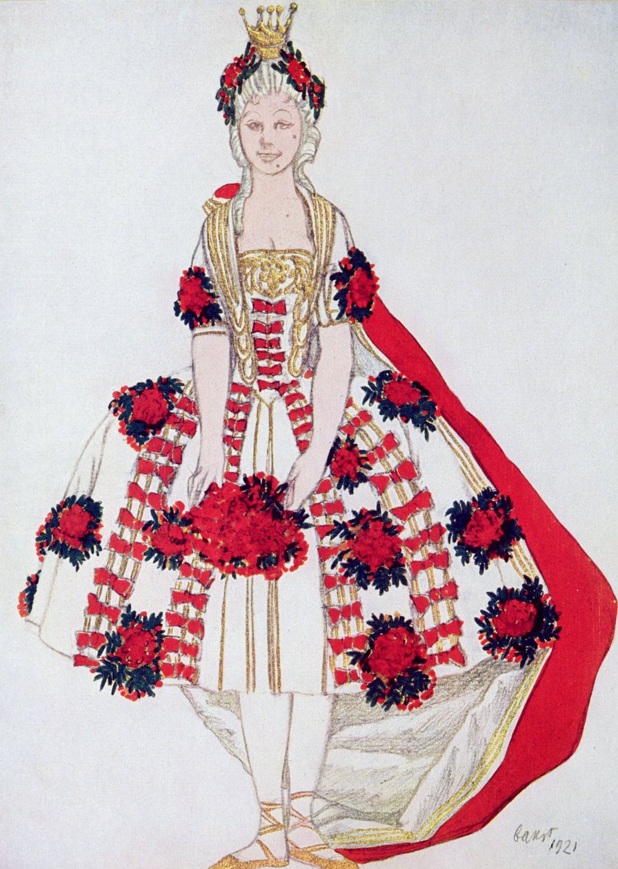 The Fairy Mountain-Ash, fra Tornerose, 1921 af Leon Bakst