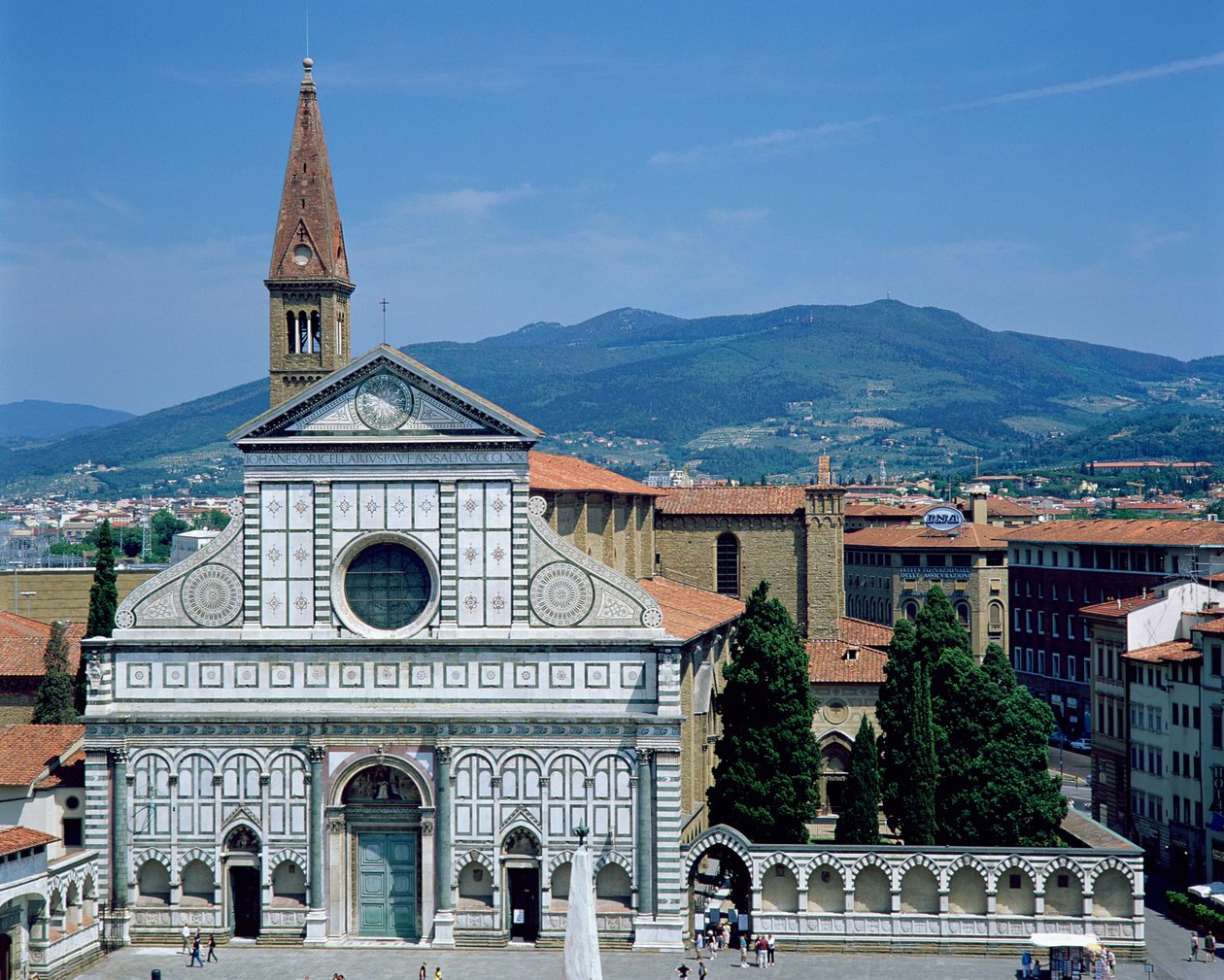 Udsigt over Santa Maria Novella, ca. 1450-70 af Leon Battista Alberti