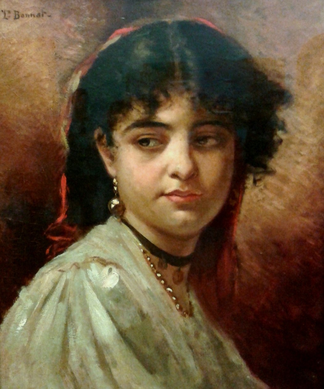Leder af en kvindePortugier: Cabeca de mulhern af Leon Joseph Florentin Bonnat