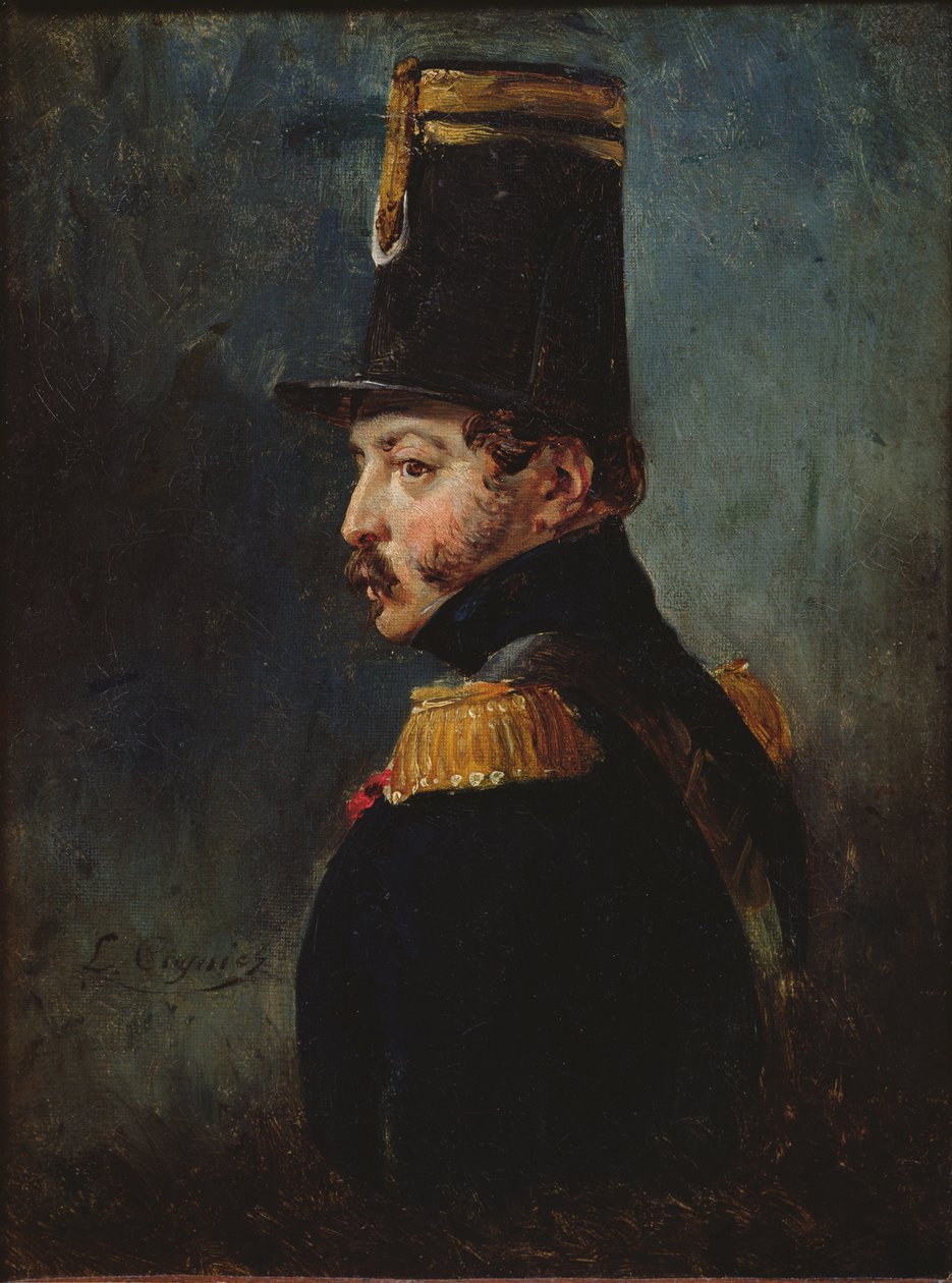 Portræt formodes at være af general Gaston Auguste de Gallifet af Léon Cogniet