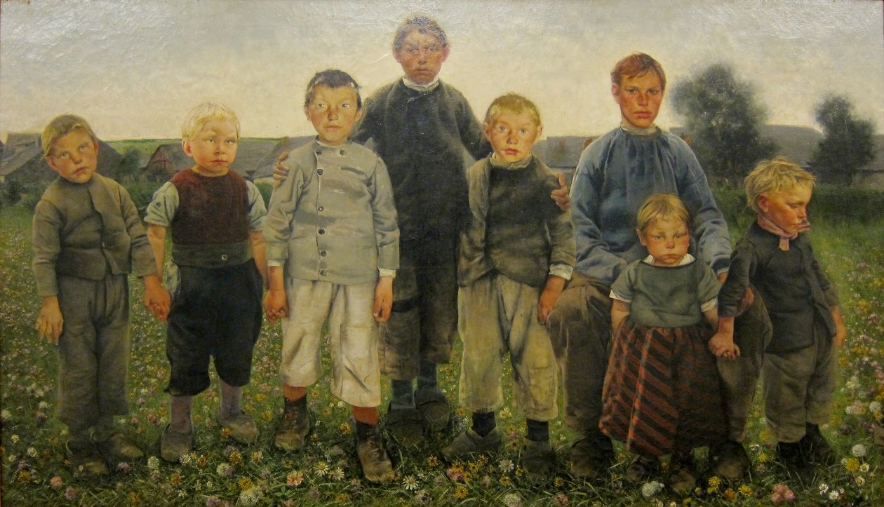 Drengene i serien Les ages du paysann af Léon Frédéric