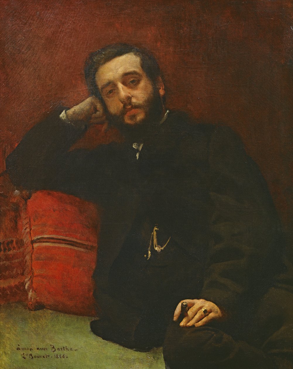 Portræt af Adrien Barthe, 1866 af Leon Joseph Florentin Bonnat
