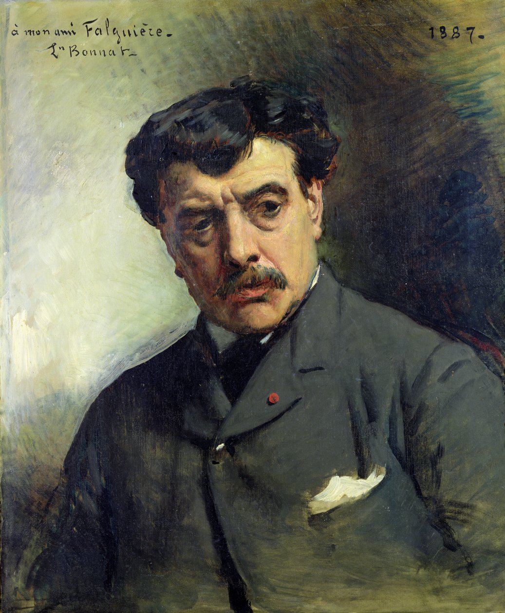 Portræt af Alexander Falguiere (1831-1900) 1887 af Leon Joseph Florentin Bonnat