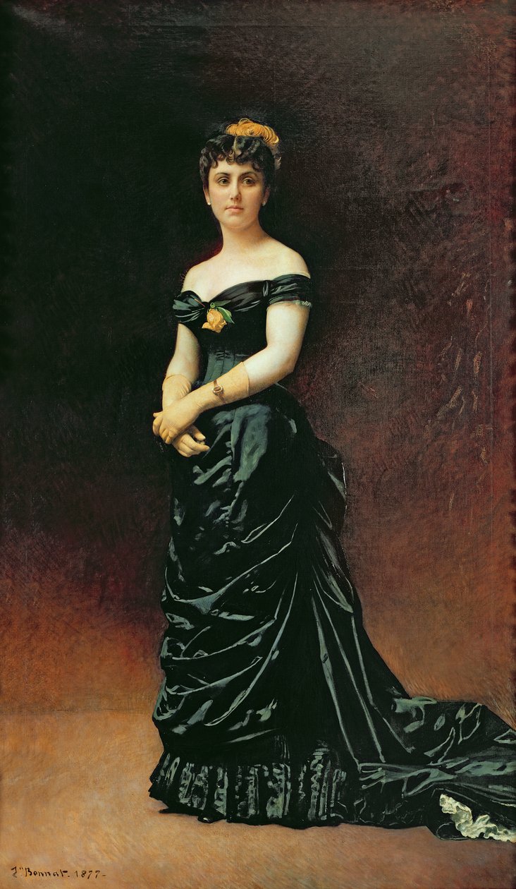 Portræt af Madame Bishofseim, 16 af Leon Joseph Florentin Bonnat