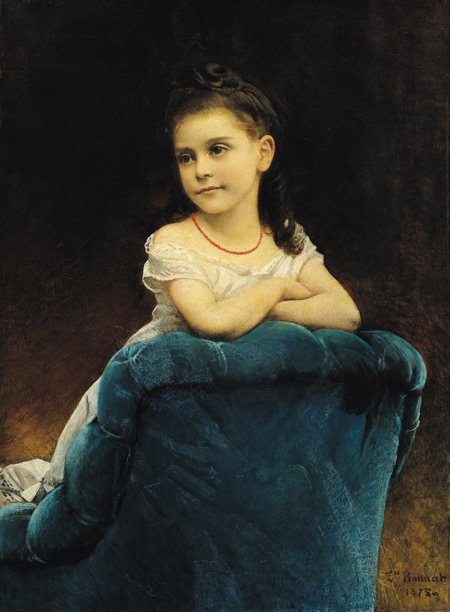 Portræt af Mademoiselle Franchetti, 1877 af Leon Joseph Florentin Bonnat