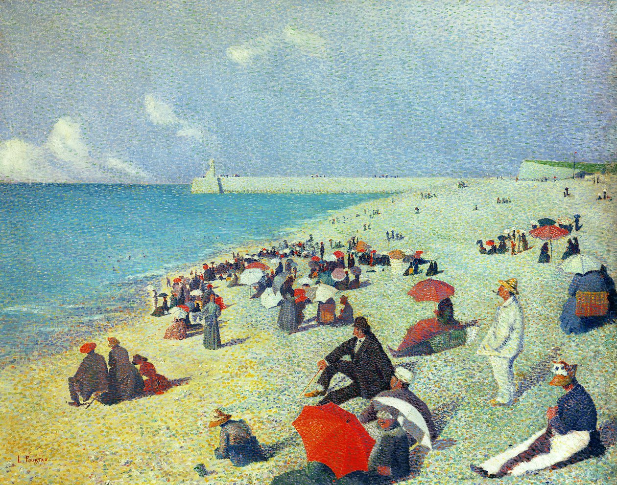 På stranden af Leon Pourtau