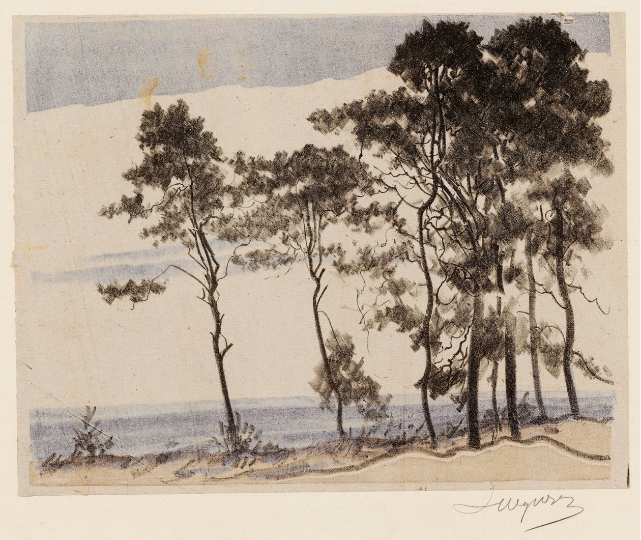 Fyrretræer nr. II. af Leon Wyczokowski