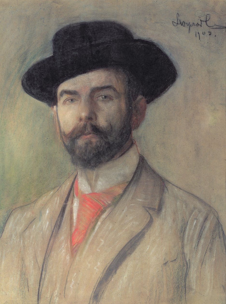 Portræt af Jerzy Warchalowski (1873-1939), 1902 (pastel om bord) af Leon Wyczolkowski