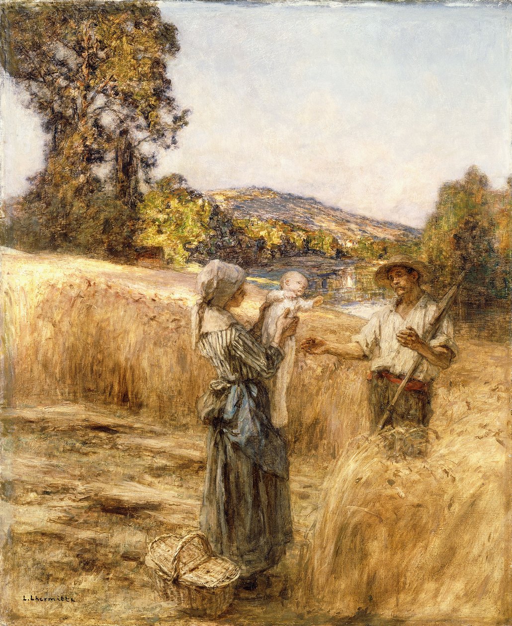 Aftensmad, af Leon Augustin Lhermitte