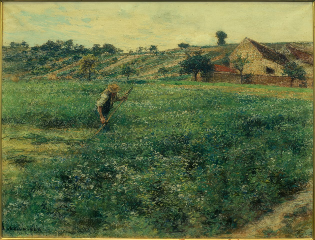 Plæneklipper i lucernemarken af Leon Augustin Lhermitte
