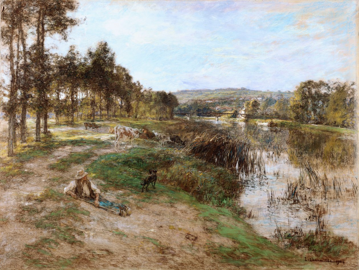 På bredden af Marne, 1904 af Leon Augustin Lhermitte