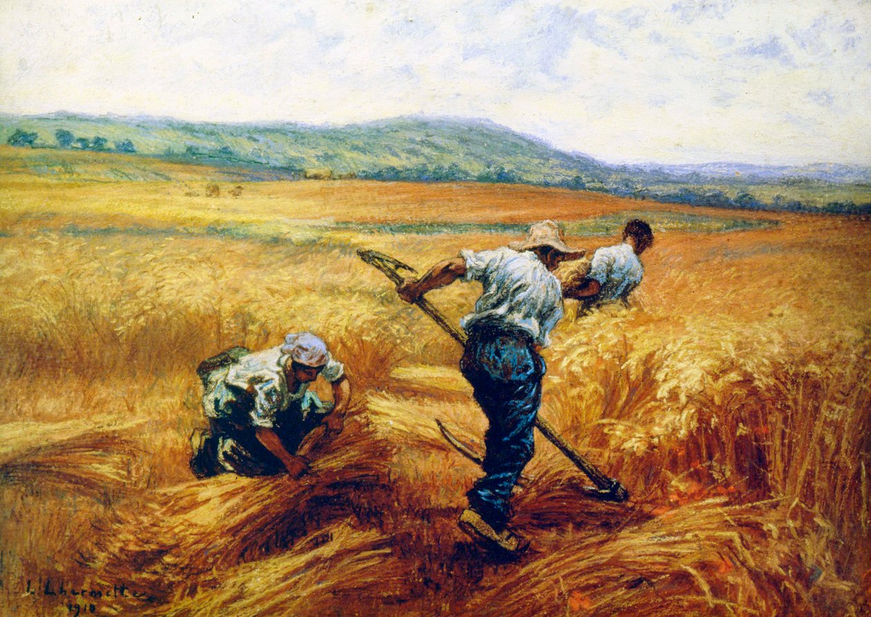 Reapers, 1910. af Leon Augustin Lhermitte