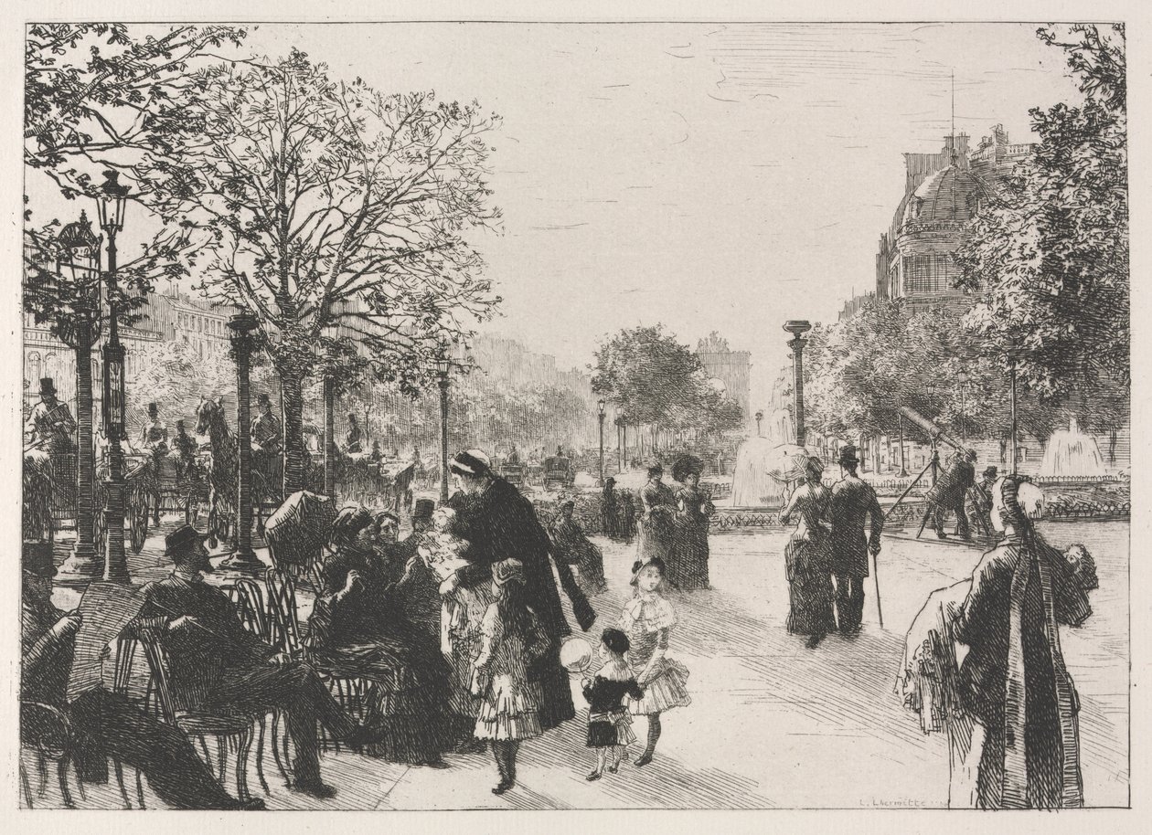 Tuileries haver af Leon Augustin Lhermitte