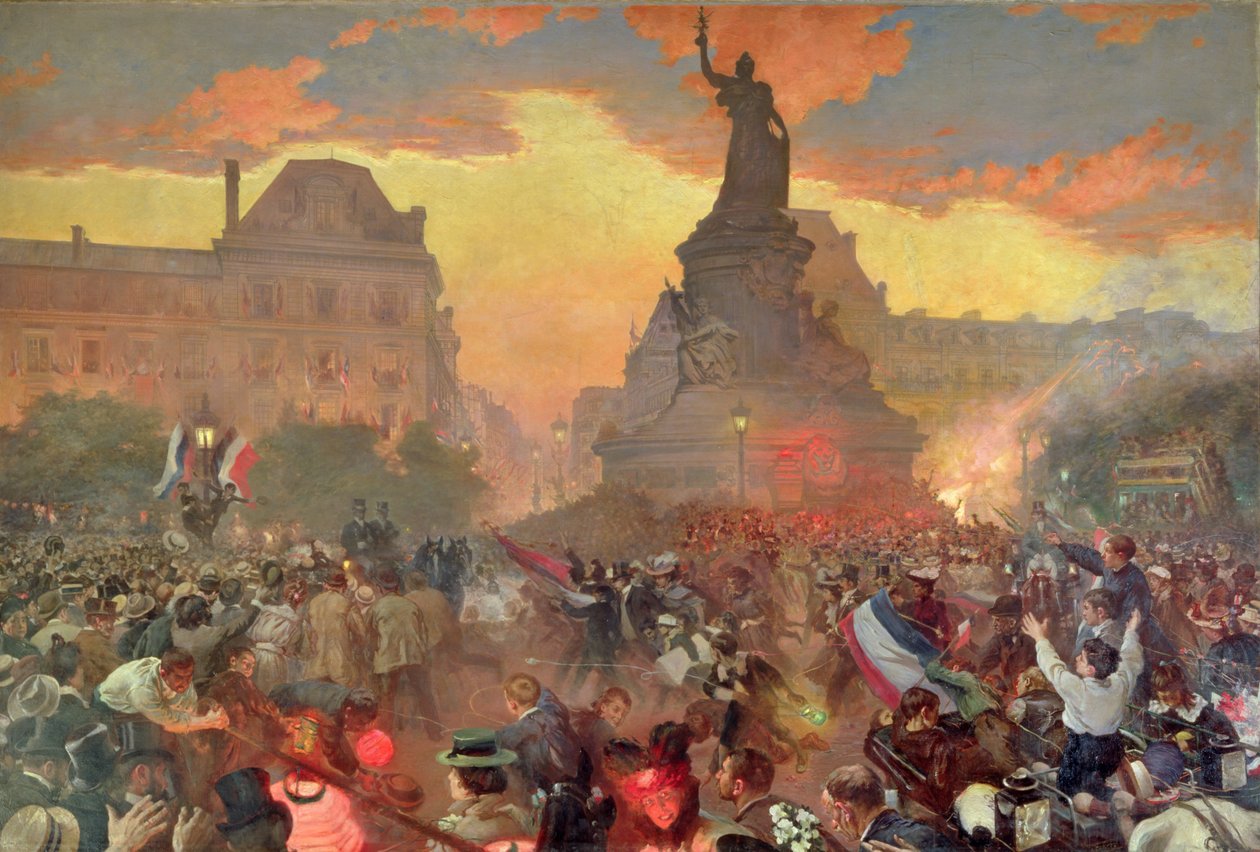 Karneval i Paris til ære for den russiske flåde, 5. oktober 1893, 1900 af Leon Bakst
