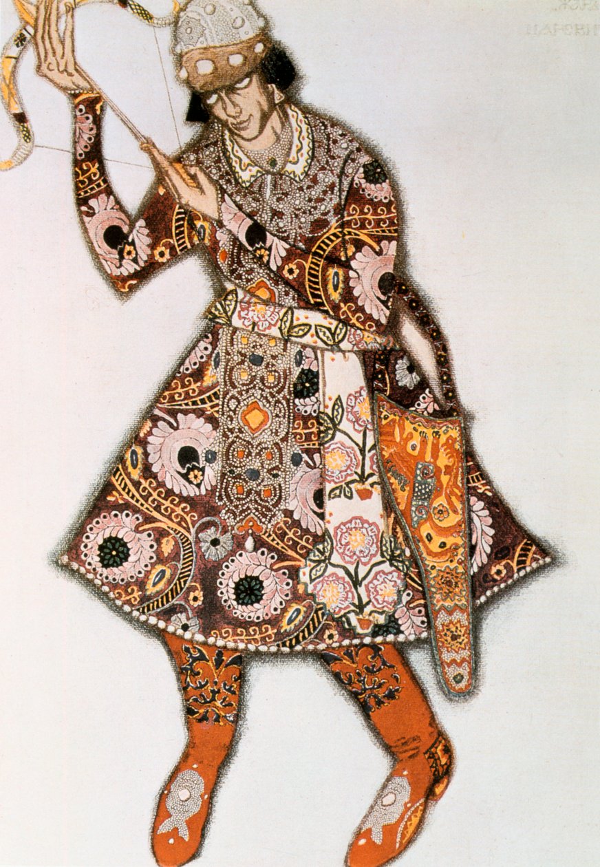 Kostumedesign til en ballet af Igor Stravinsky, 1913 af Leon Bakst