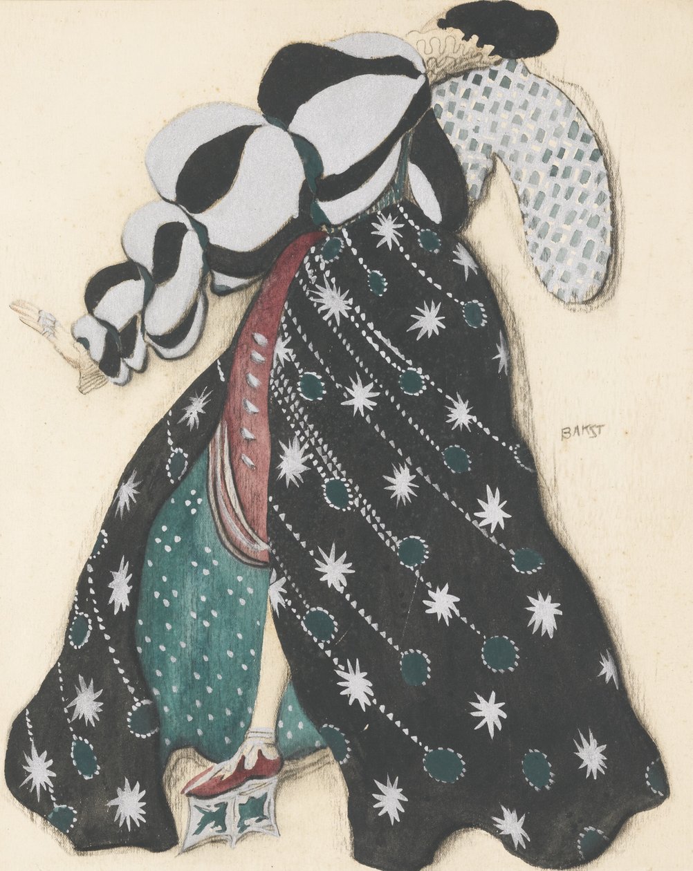 Kostumedesign til Balletten The Legend of Joseph af R. Strauss af Leon Bakst