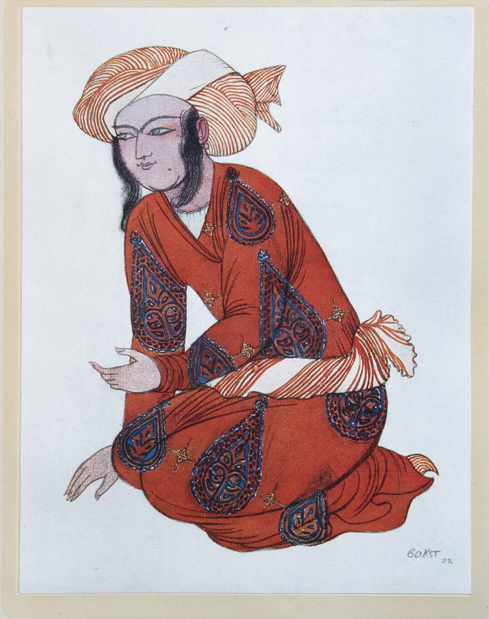 Kostumedesign til balletten Sheherazade af N. Rimsky-Korsakov, 1922 af Leon Bakst