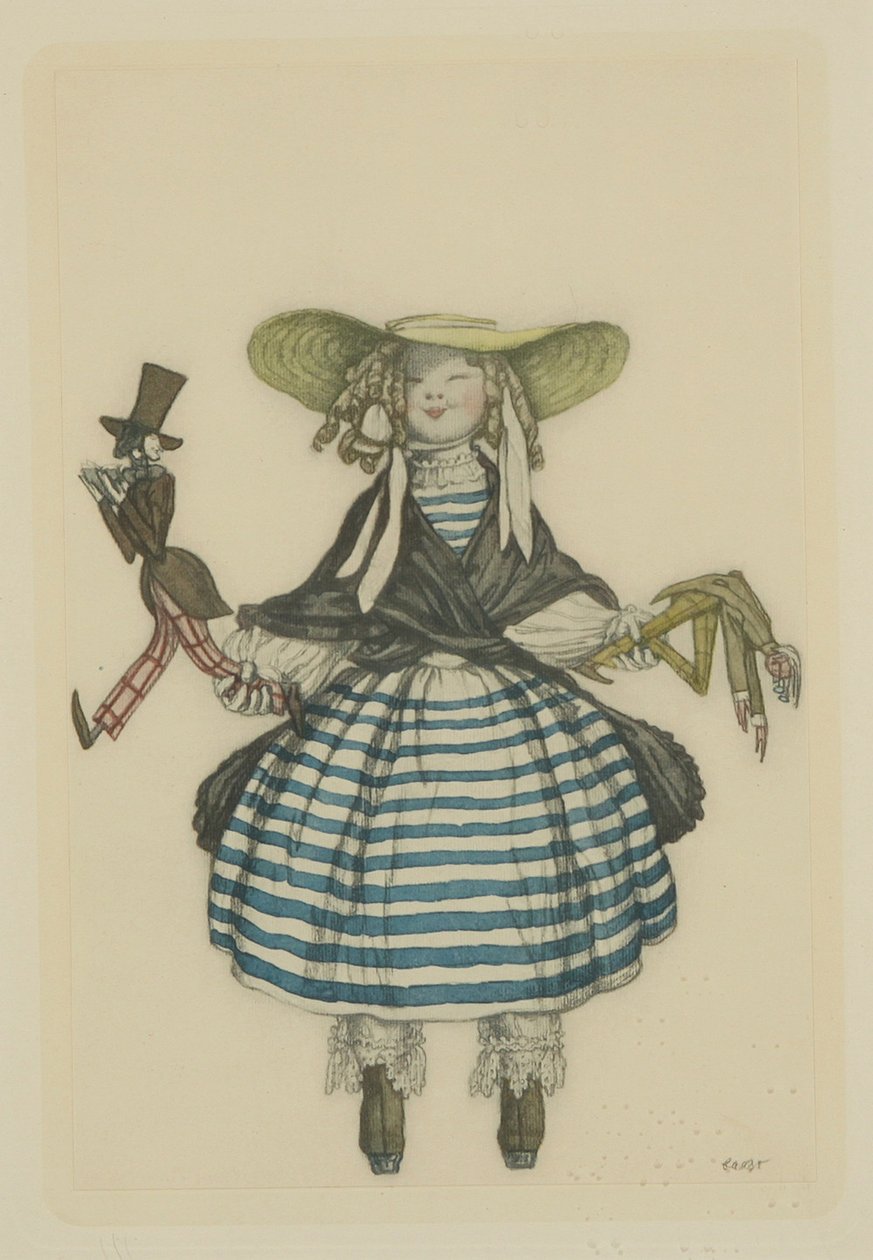 Kostumedesign til balletten The Fairy Doll af J. Bayer, 1903 af Leon Bakst