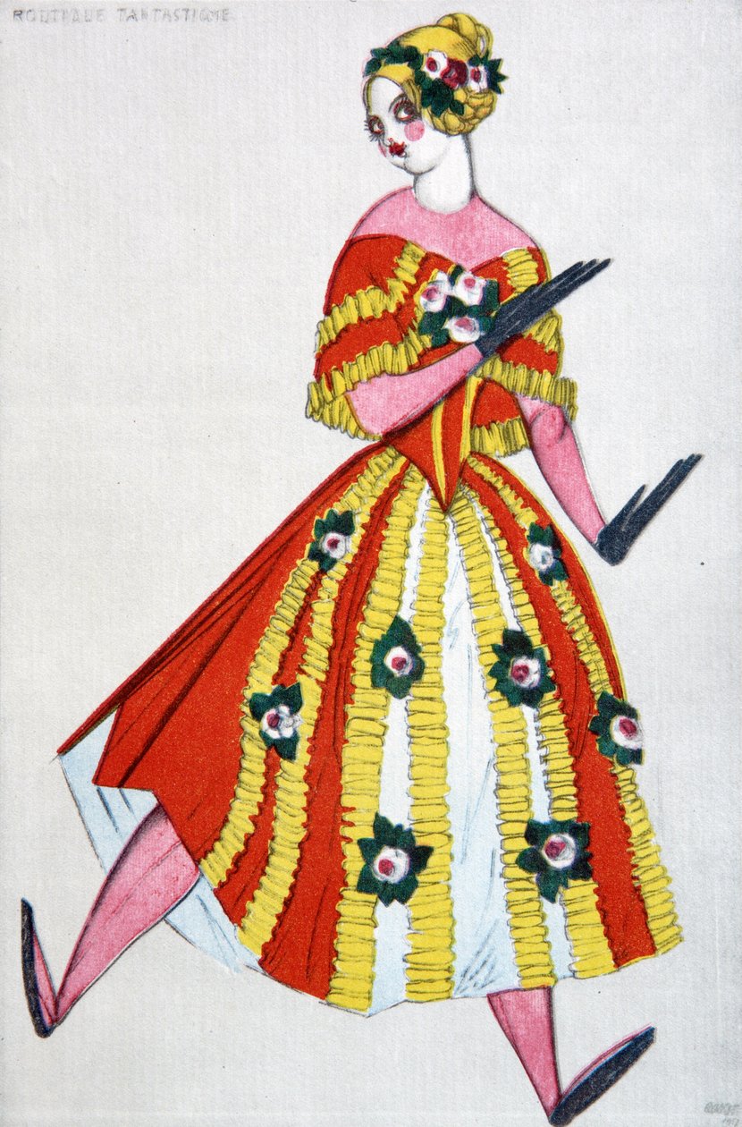Kostumedesign til balletten The Magic Toy Shop af G. Rossini, 1919 af Leon Bakst