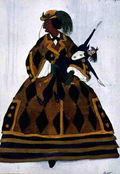 Kostume til englænderen, fra La Boutique Fantastique af Leon Bakst