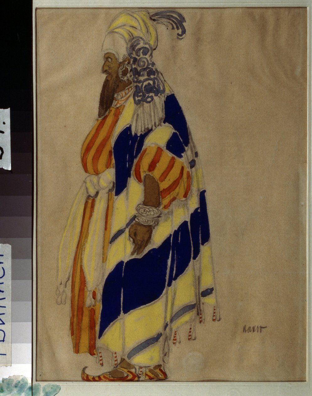 Kostumedesign til balletten ""Islamey"" af Mily (Mili, Milli) Alexeyevich Balakirev (1837-1910). Tegning af Leon Bakst (1866-1924). Tempera på papir State Georgian Art Museum, Tiflis (Tbilisi). af Leon Bakst