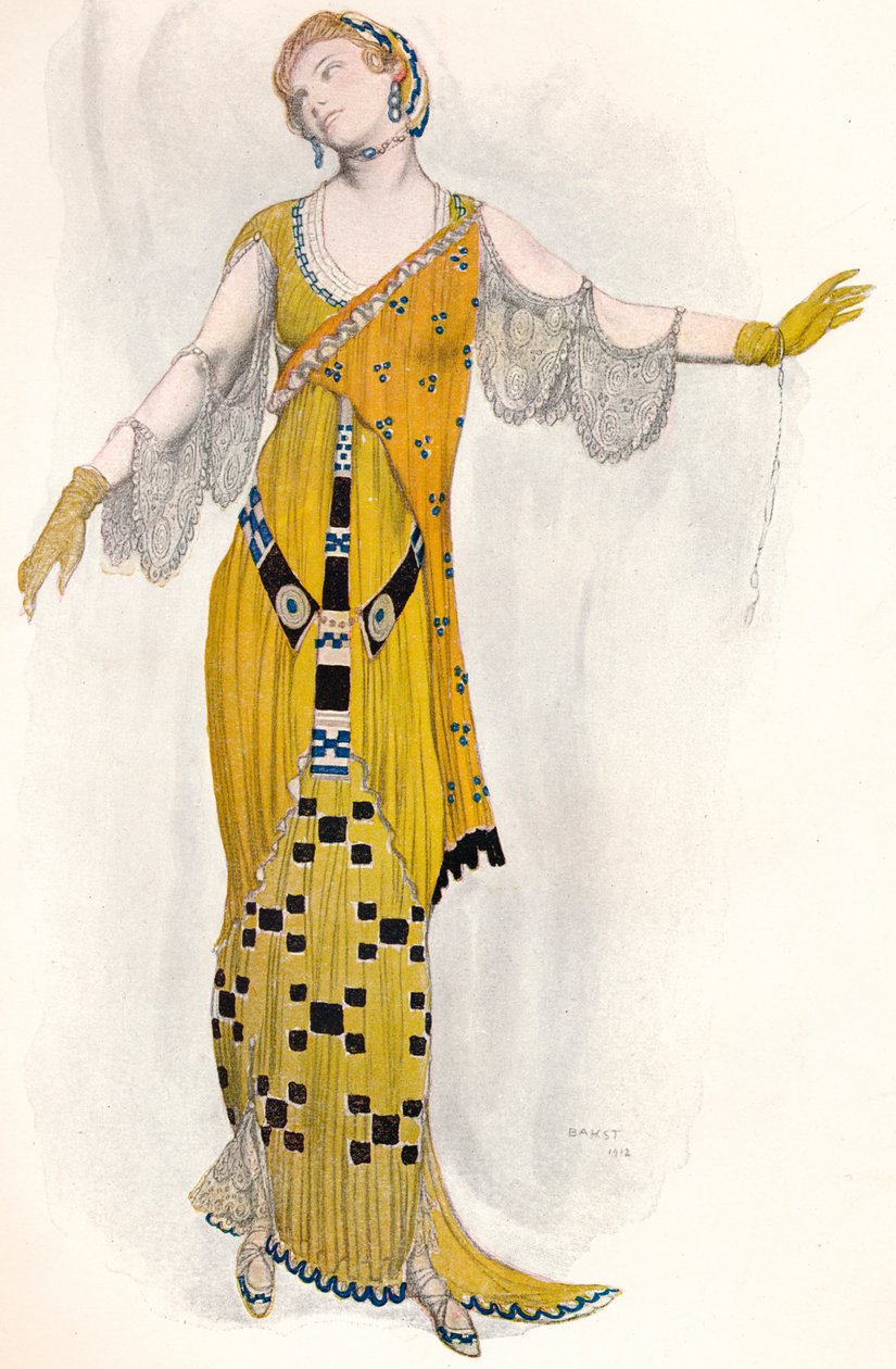 Fantasy on Modern Costume, Dione, c1910 af Leon Bakst